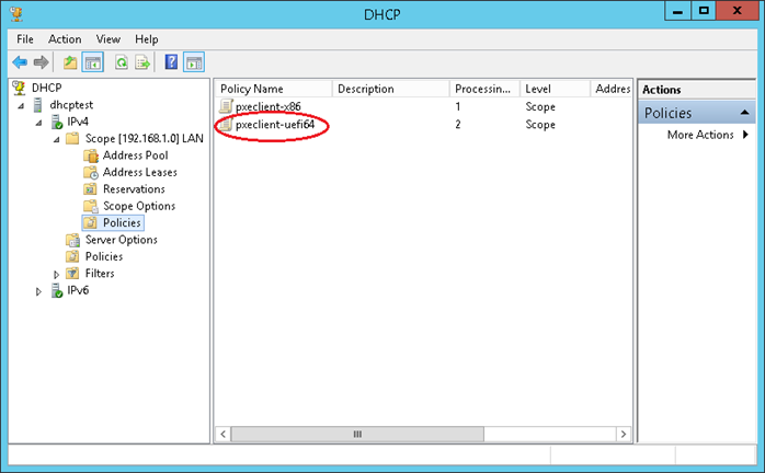 Добавлена вторая политика